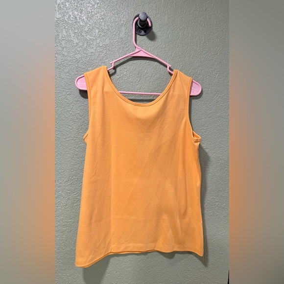 Lands' End Women's Bright Orange Tank Top - Picture 4 of 4